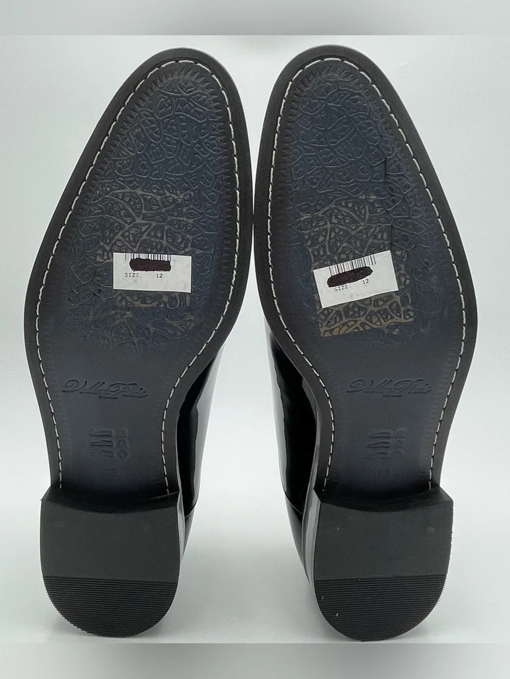 VELLAPAIS Scotland CapToe SZ 12 Black Patent Leather Oxford Dress Shoe MSRP $329